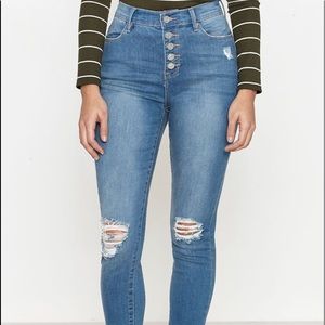PacSun Del Amo Blue High Rise Jeggings (30 L)